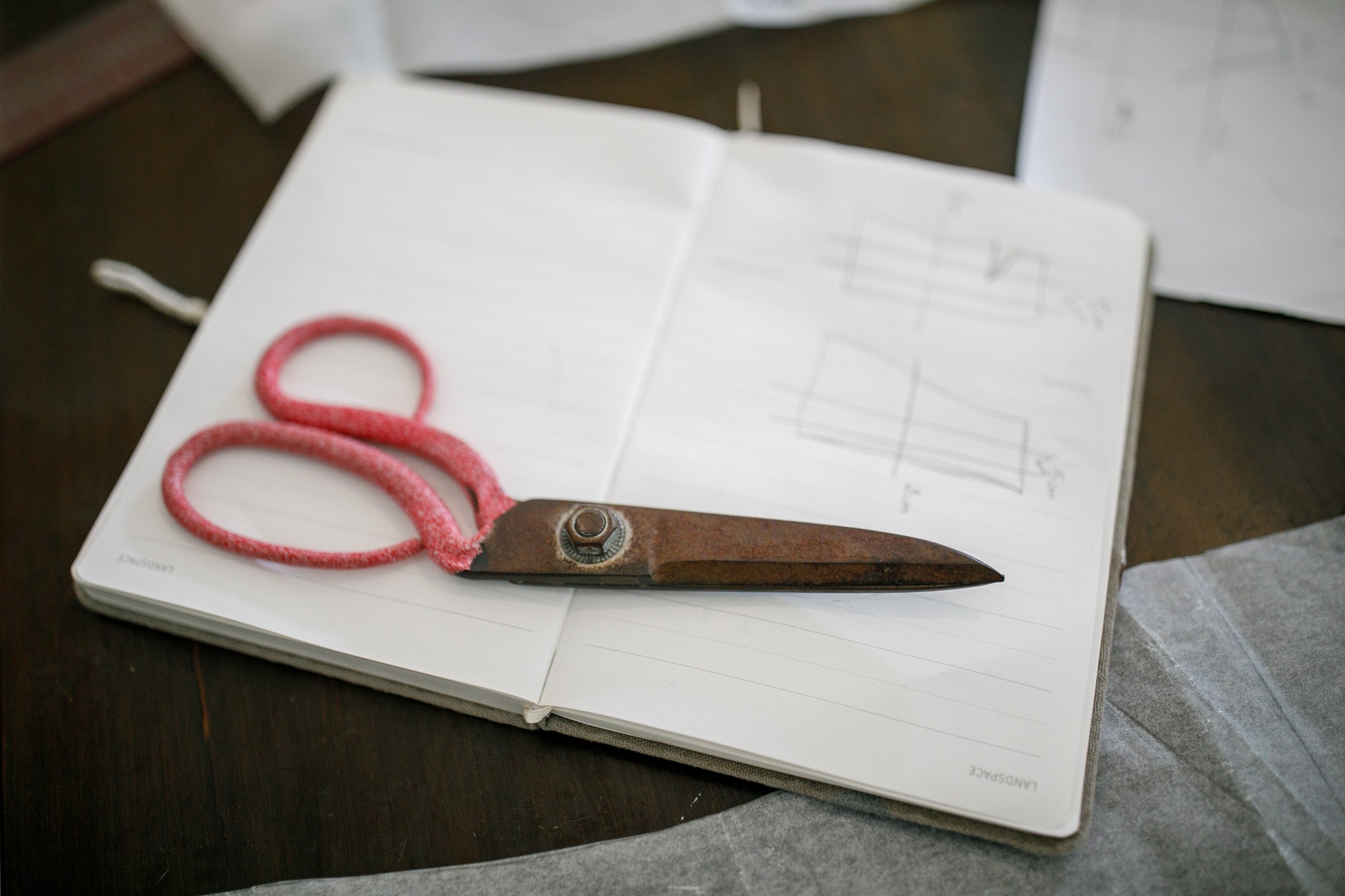 Scissors and pattern notes