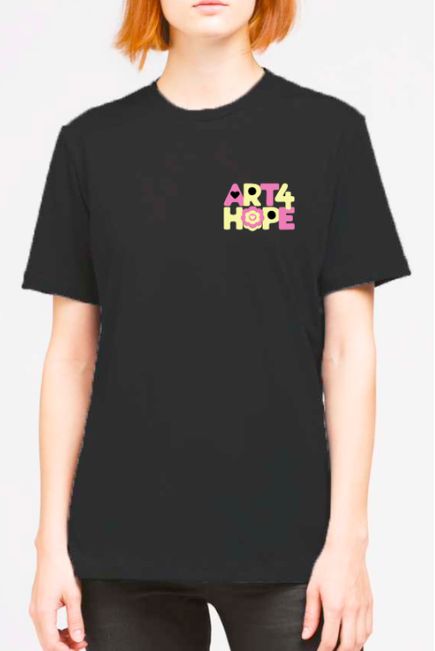 Black ART4HOPE T-shirt front