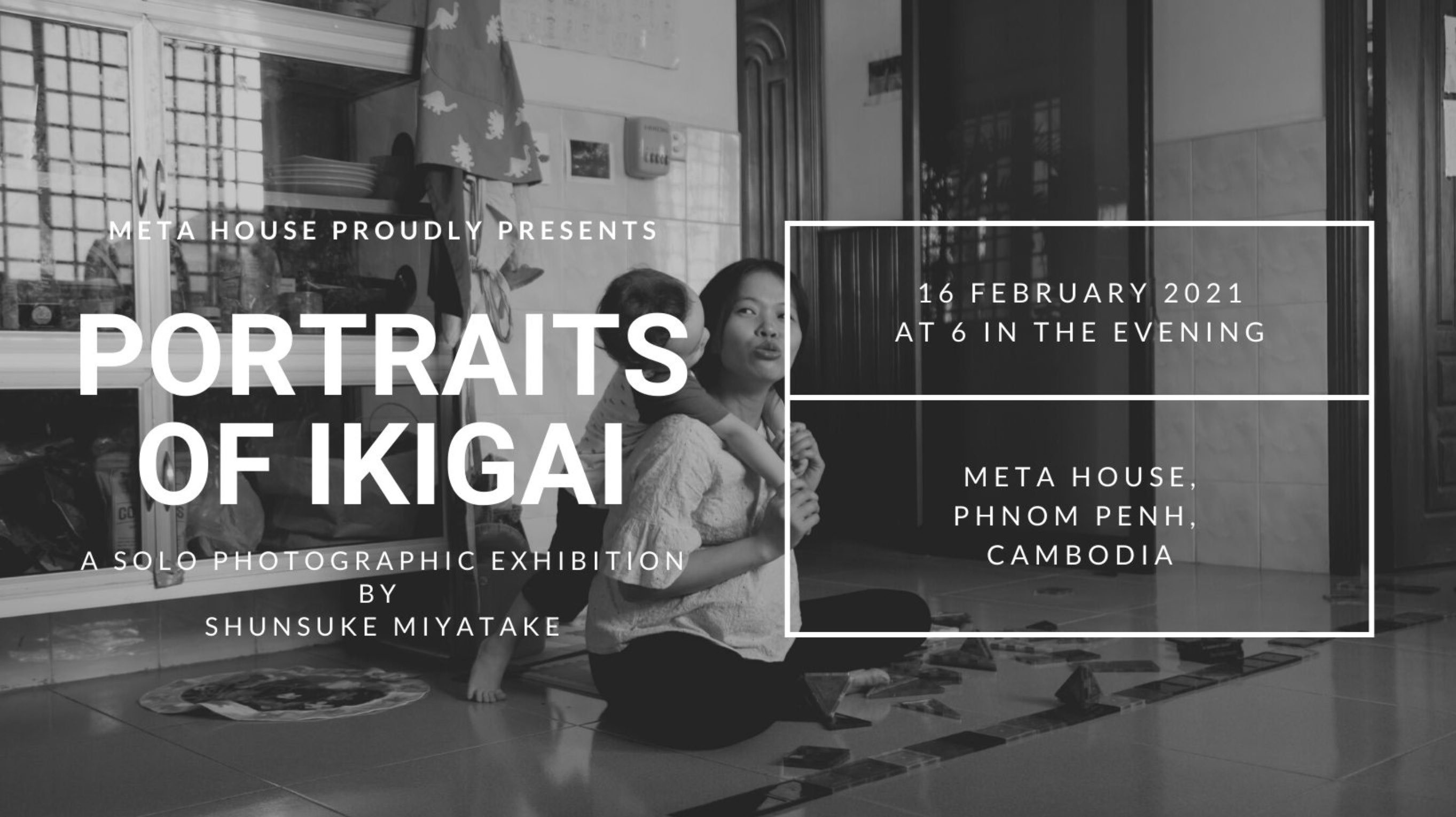 Portraits of IKIGAI exhibition poster