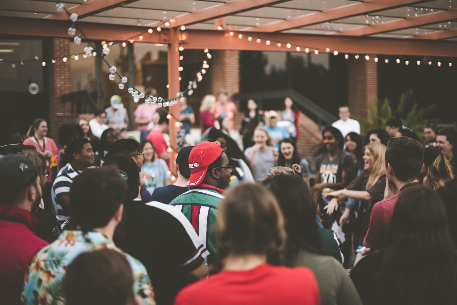 A lively community gathering